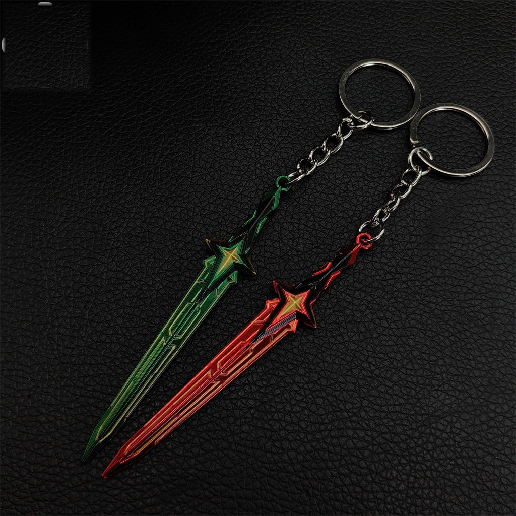 Tiny Comet Sword Metal Keychain 2 Colors