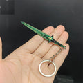 Tiny Comet Sword Metal Keychain 2 Colors