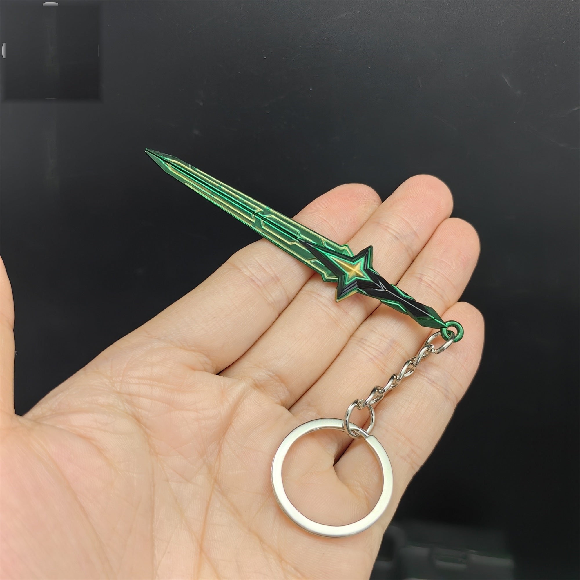 Tiny Comet Sword Metal Keychain 2 Colors
