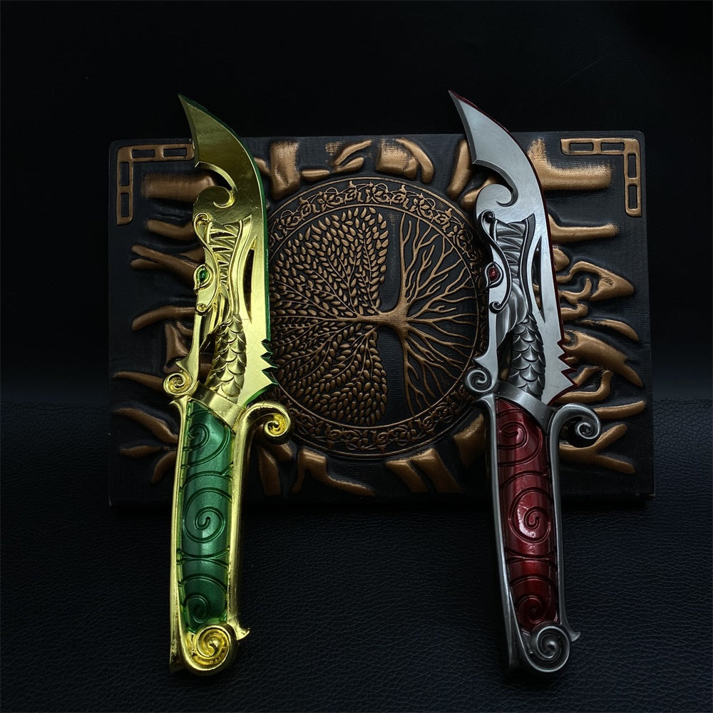 Réplique en métal du couteau de jeu convoité de Val