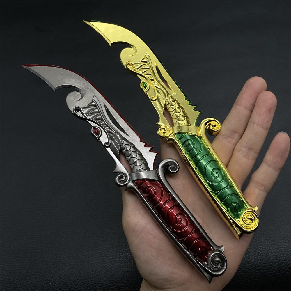 Réplique en métal du couteau de jeu convoité de Val