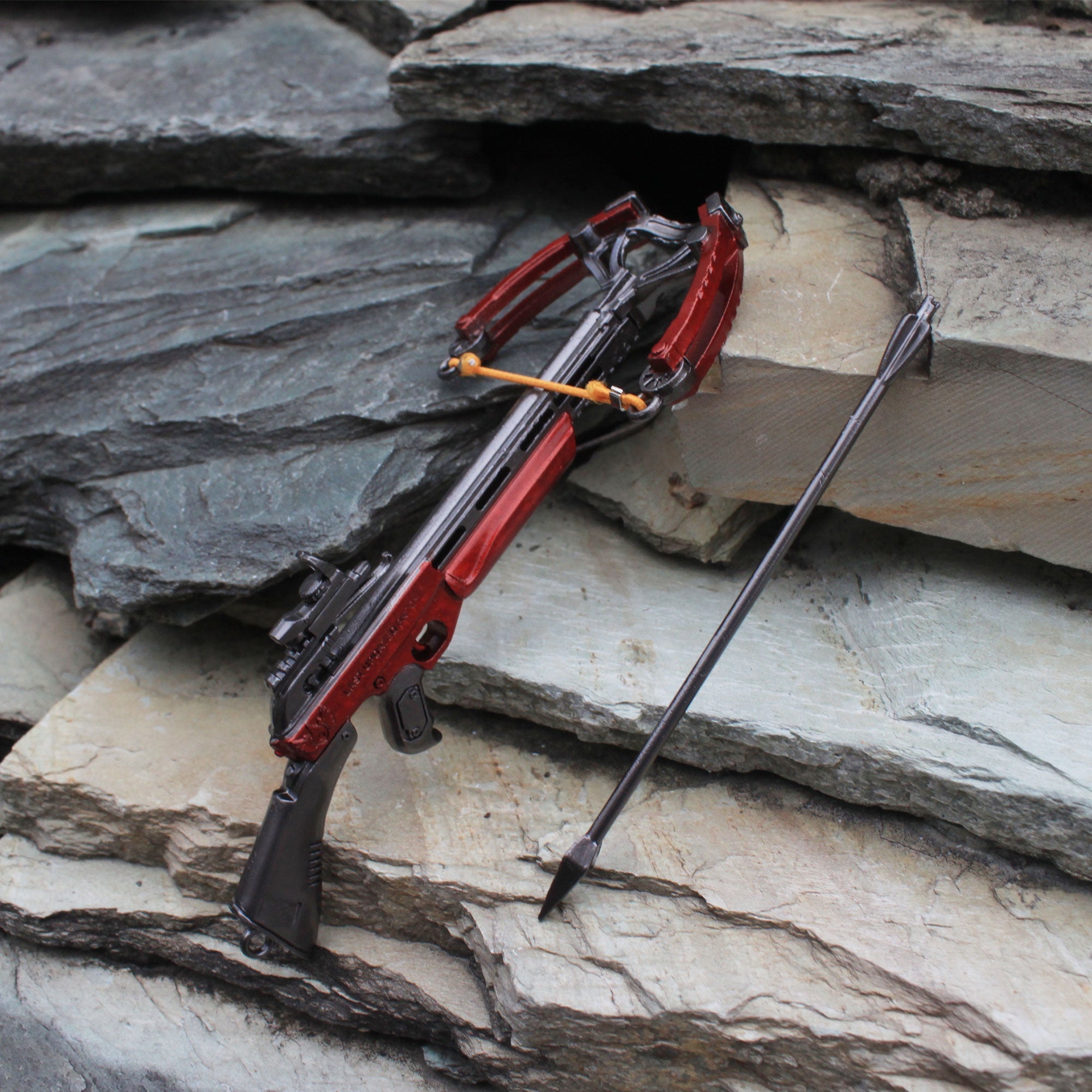 Metal Crossbow Miniature No Attack Power Bow Keychain Pendant 14CM/5.5"