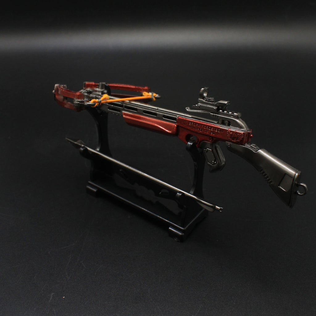 Metal Crossbow Miniature No Attack Power Bow Keychain Pendant 14CM/5.5"