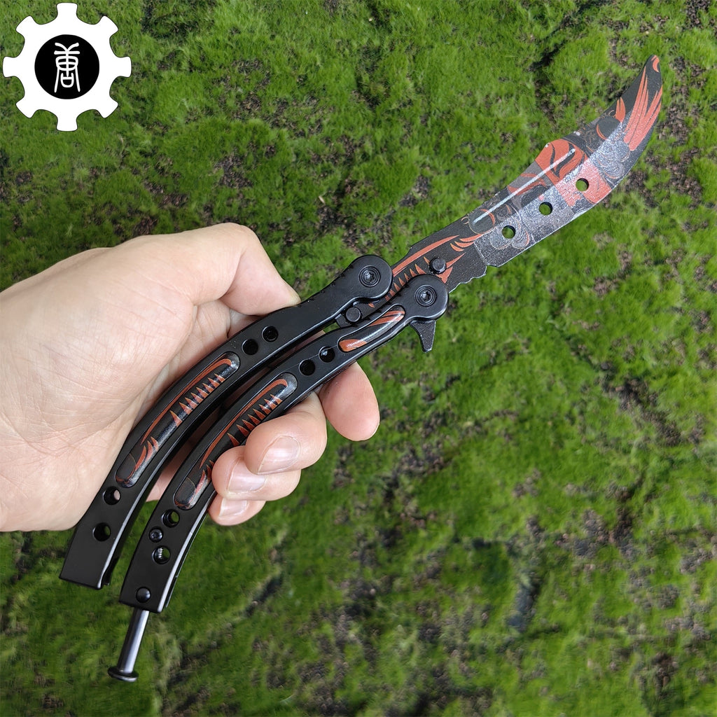 CS Butterfly Knife Balisong Trainers Blunt Blade Mystery Prize