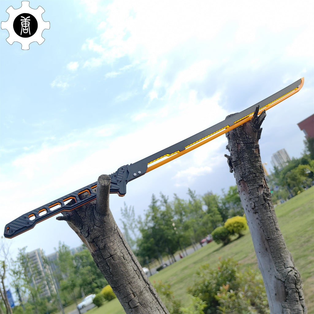 Cyberpunk Errata Yellow Thermal Katana Game Cosplay Prop