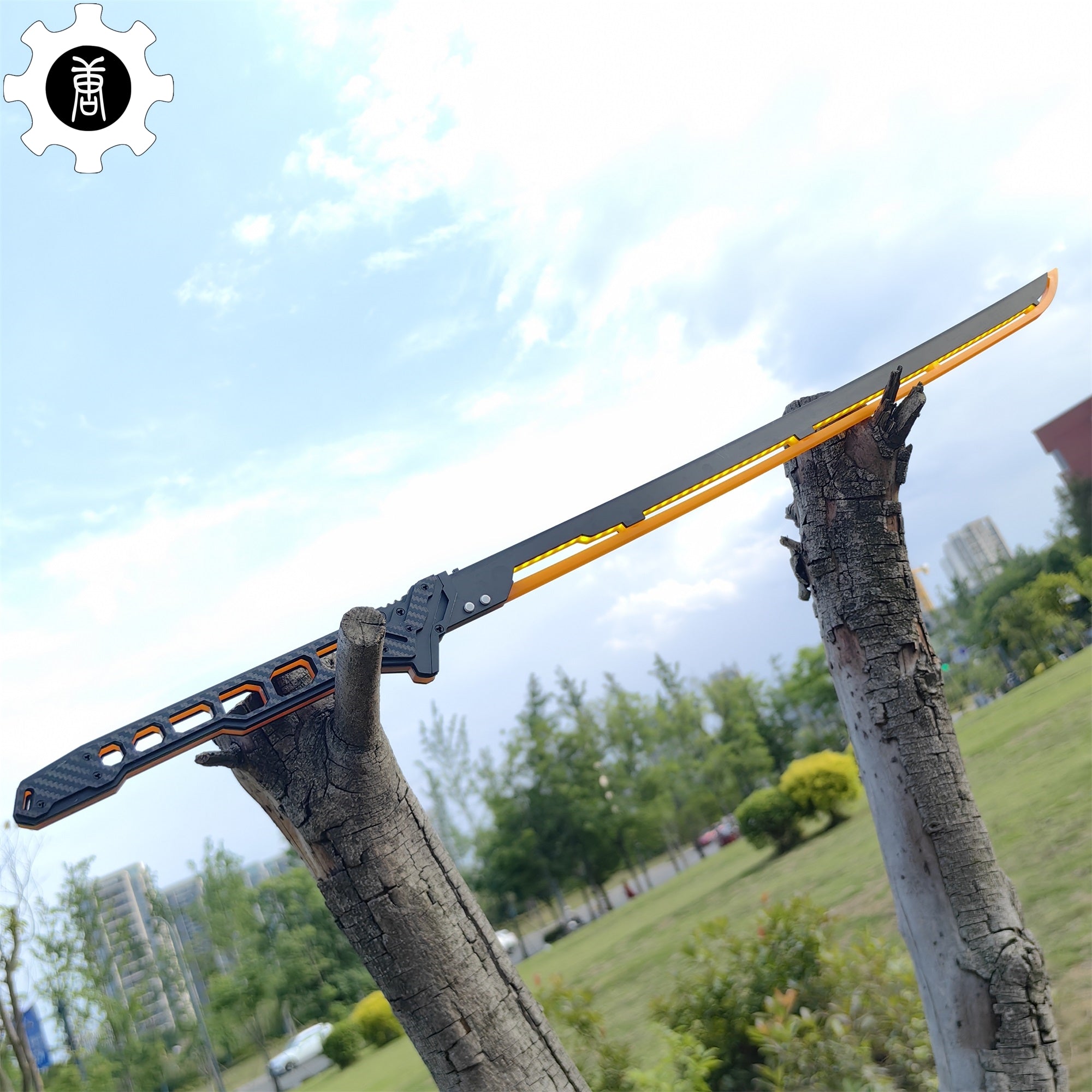 Cyberpunk Errata Yellow Thermal Katana Game Cosplay Prop