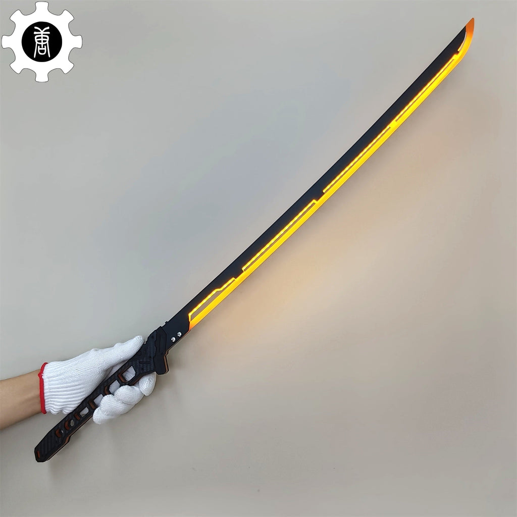 Cyberpunk Errata Yellow Thermal Katana Game Cosplay Prop