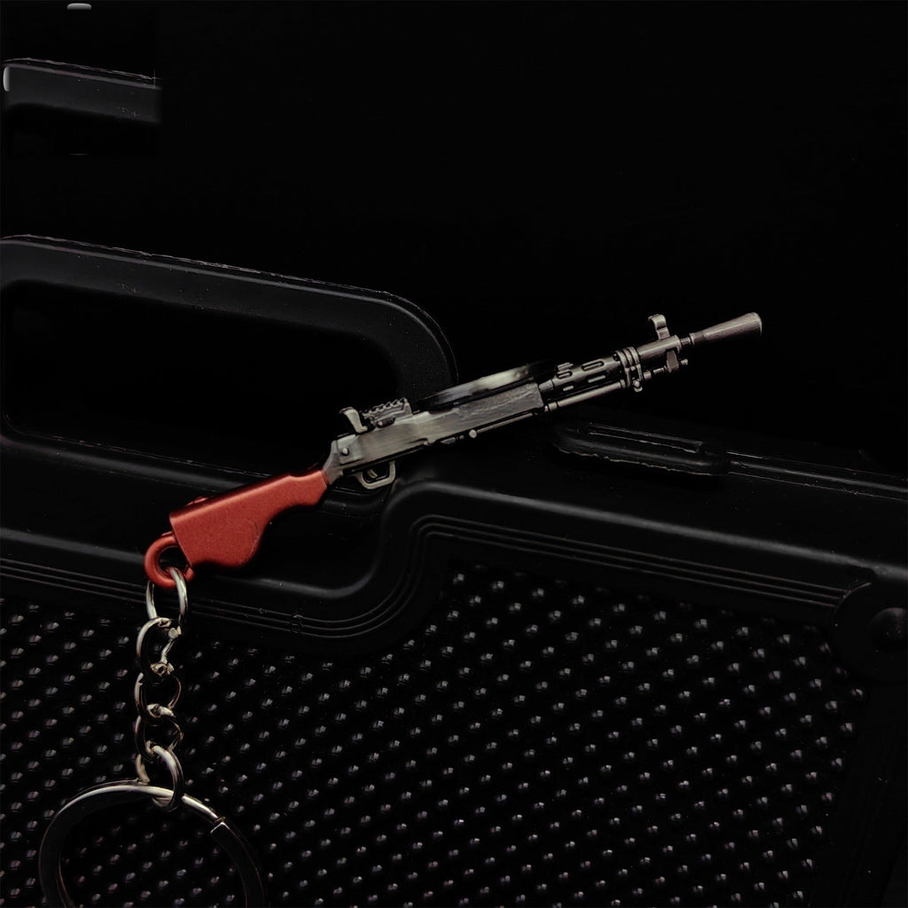Mini DP-27/DP-28HP Machine Gun Model Metal Keychain