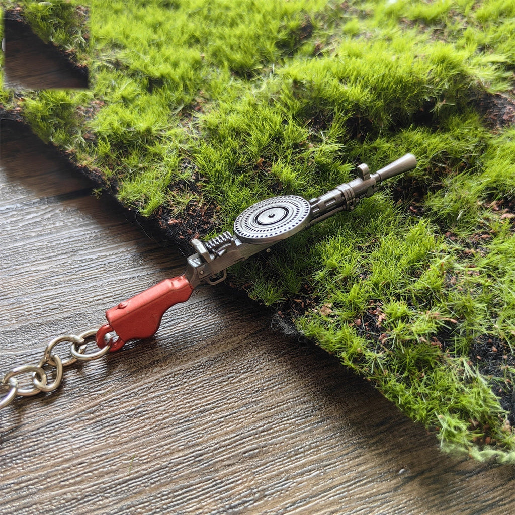 Mini DP-27/DP-28HP Machine Gun Model Metal Keychain