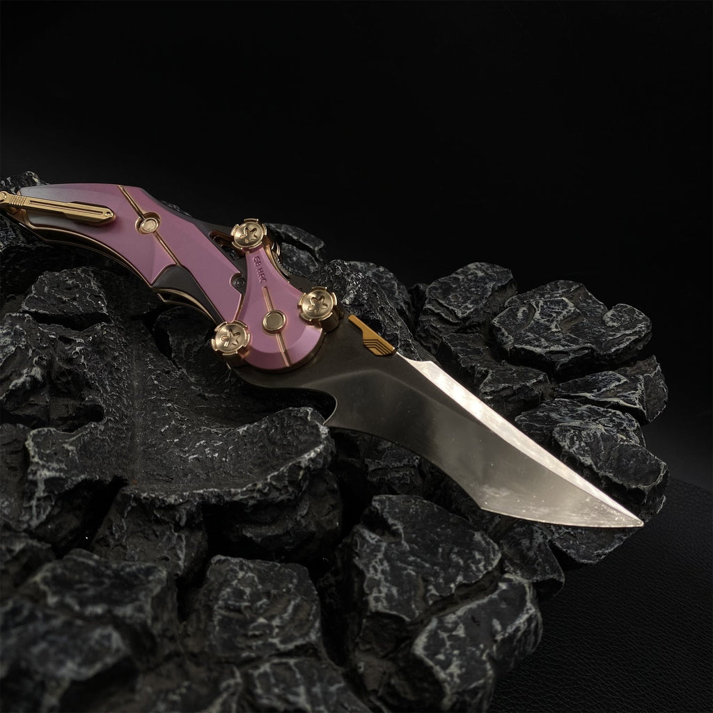 Delta Blade Of Mercy Folding Knife Blunt Blade Metal Replica