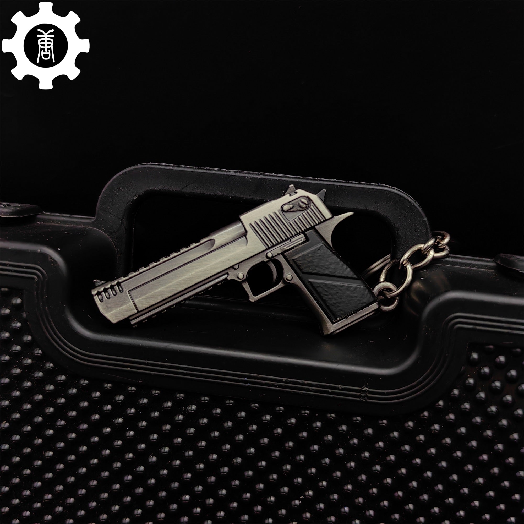 12 In 1 Metal World Famous Pistol Revolver Gun Keychain
