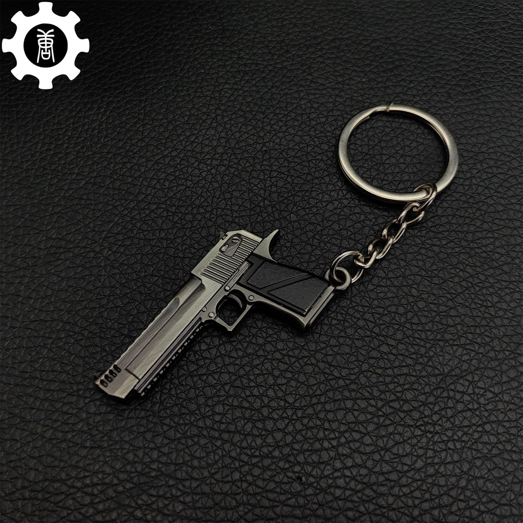 12 In 1 Metal World Famous Pistol Revolver Gun Keychain