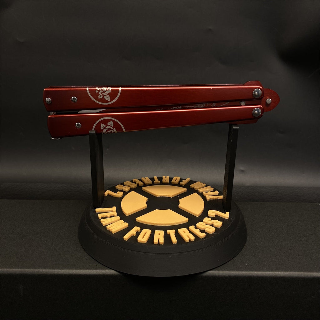 3D Printing TF2 Spy Black Rose Balisong Display Holder