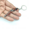 Metal Double Barrel Sawed-off Shotgun Mini Keychain