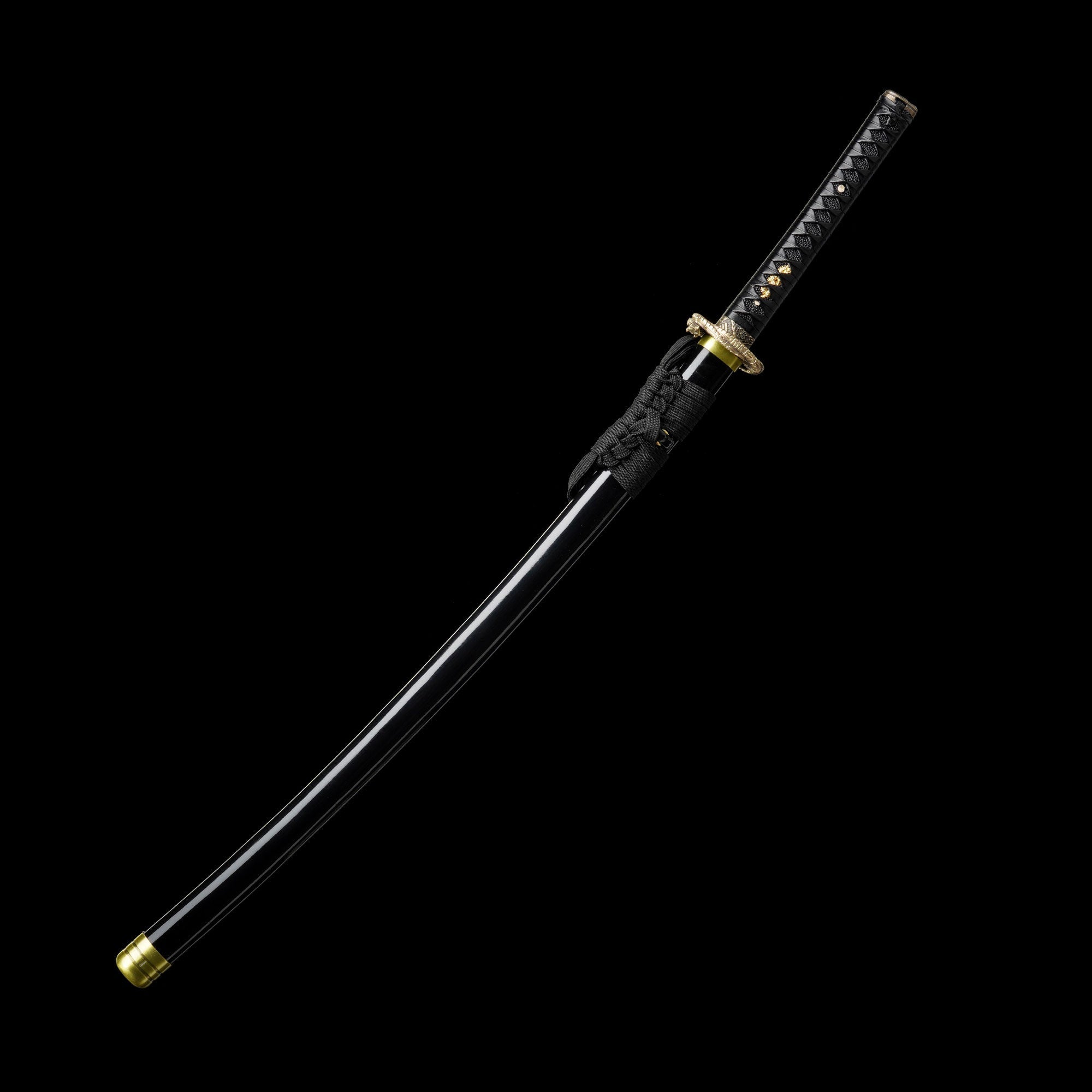 Red Damascus Steel Coiled Laying Dragon Samurai Katana For Collection