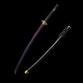 Red Damascus Steel Coiled Laying Dragon Samurai Katana For Collection