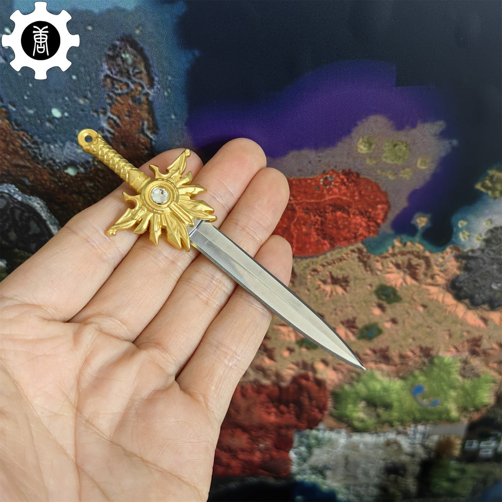 El'druin Tyrael Sword Mini Metal Replica EDC Knife