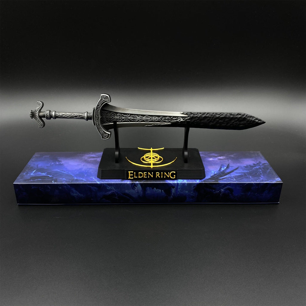 Réplique Métal Lame Noire de la Gargouille – Fan Art de Collection (Elden Ring)