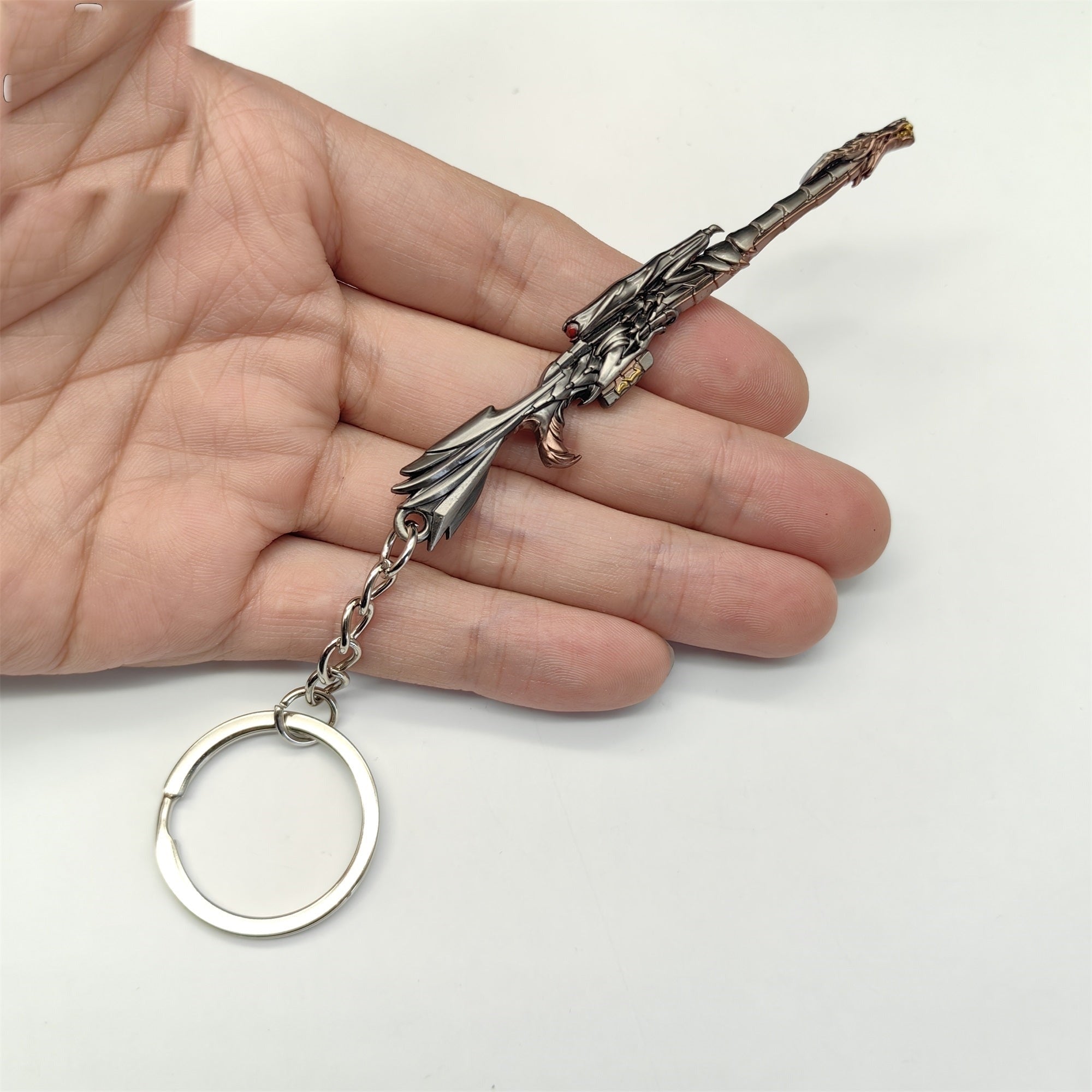 Mini Elderflame Operator Gun Metal Keychain