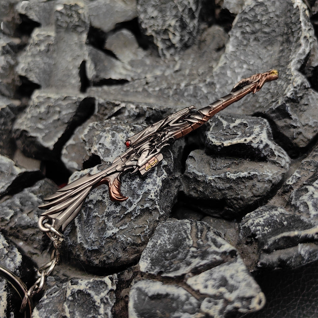 Mini Elderflame Operator Gun Metal Keychain