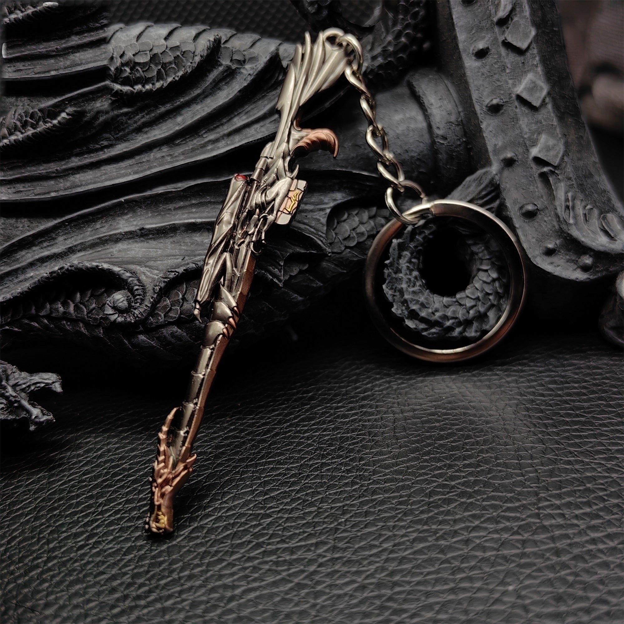Mini Elderflame Operator Gun Metal Keychain