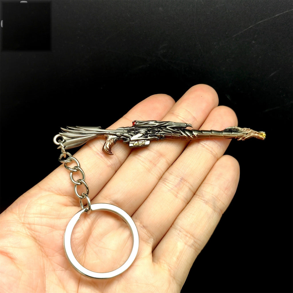 Mini Elderflame Operator Gun Metal Keychain
