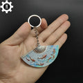 Metal Equilibrium Fan Keychain Backpack Pendant