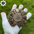 Réplique Imprimée 3D Grand Bouclier de l'Arbre-Monde & Hallebarde Dorée 1/12 (Elden Ring)