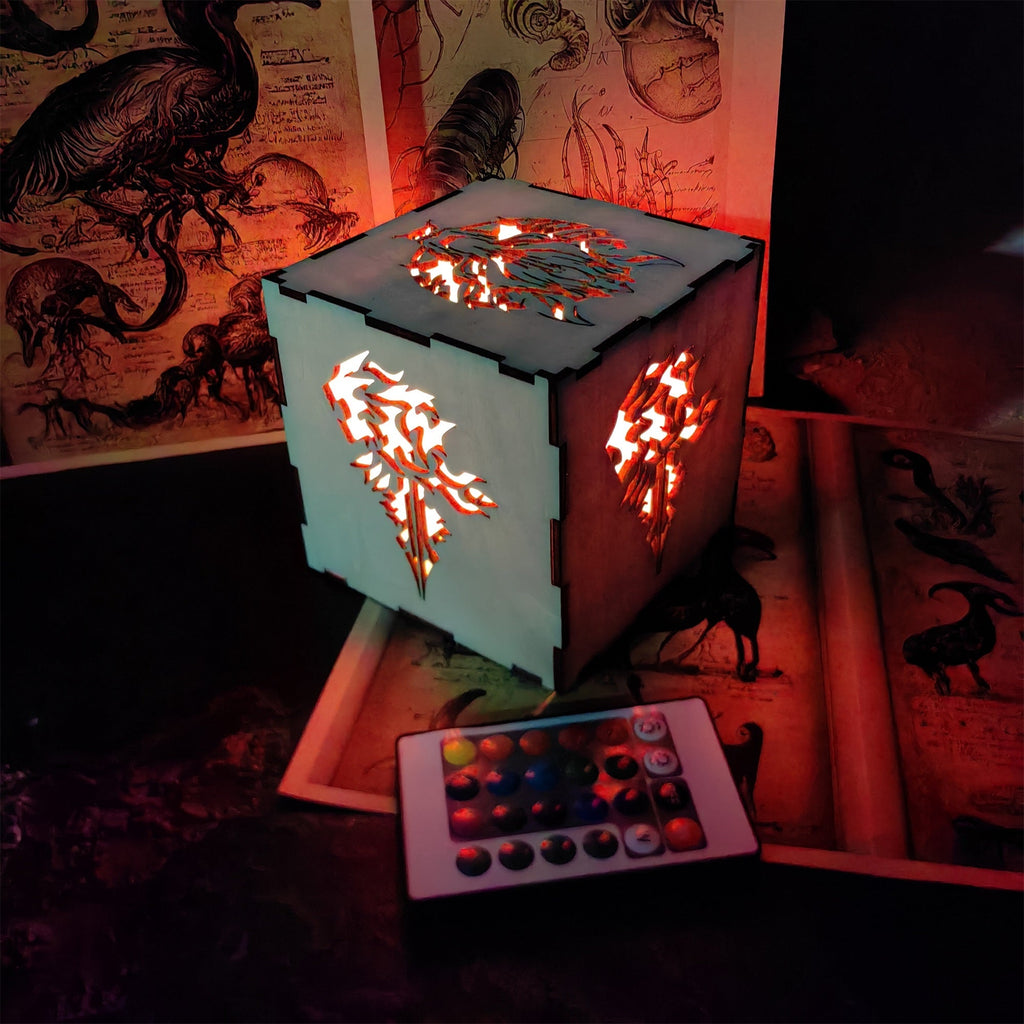 FF Wolf Head Neon Night Light
