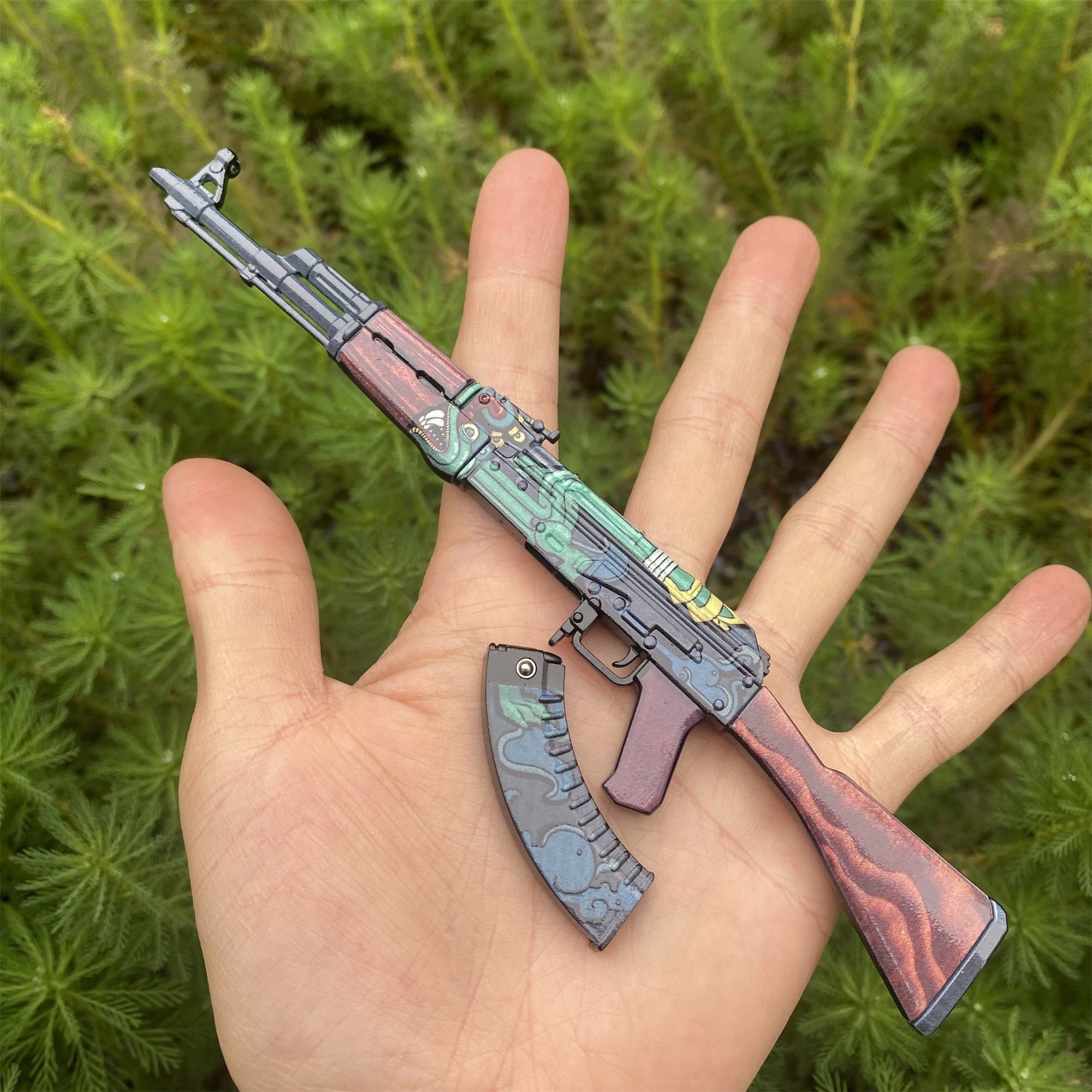 CSGO Fire Serpent AK47 New Metal Miniature Tiny Gun