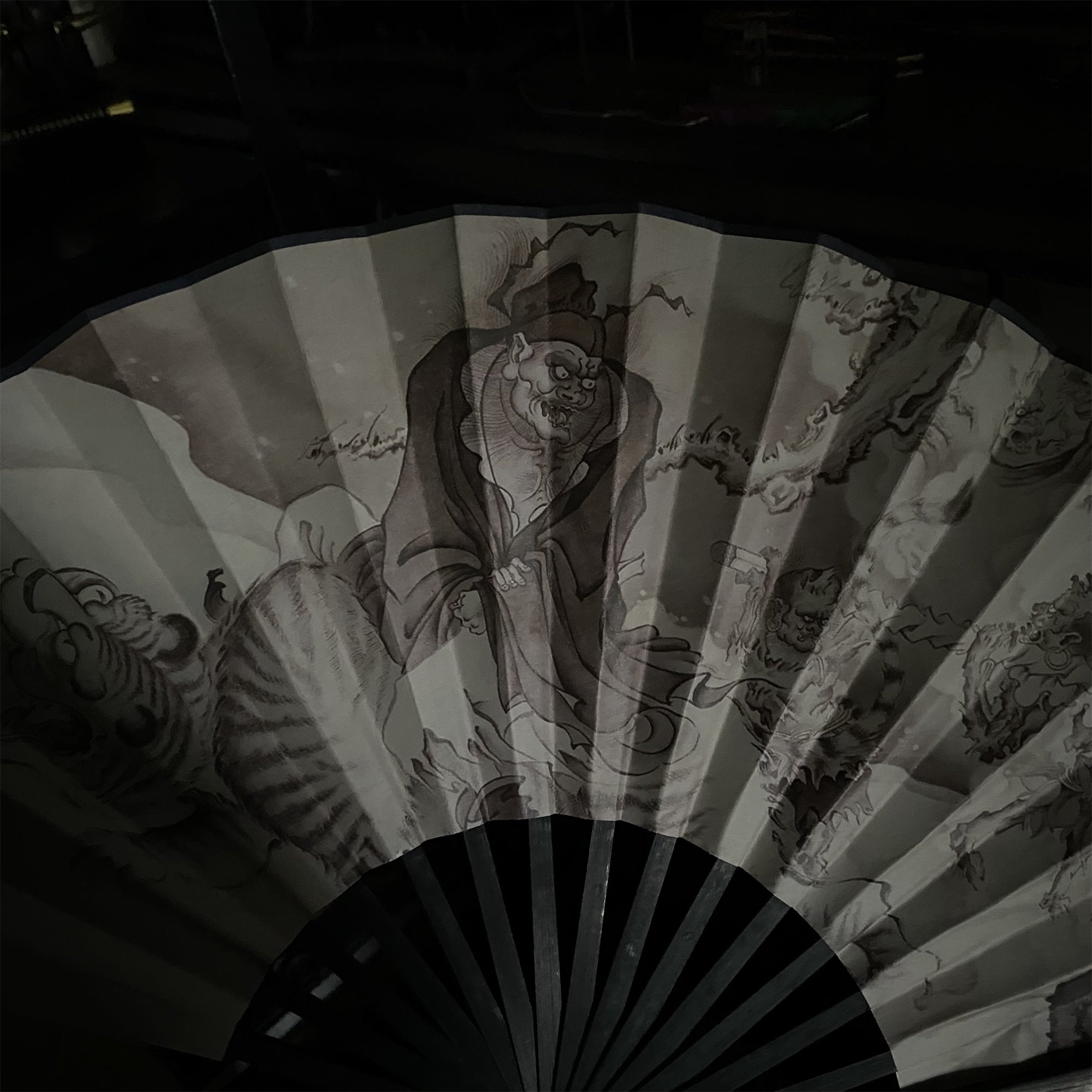 Black Myth Zhong Kui's Ghost Catching Folding Fan