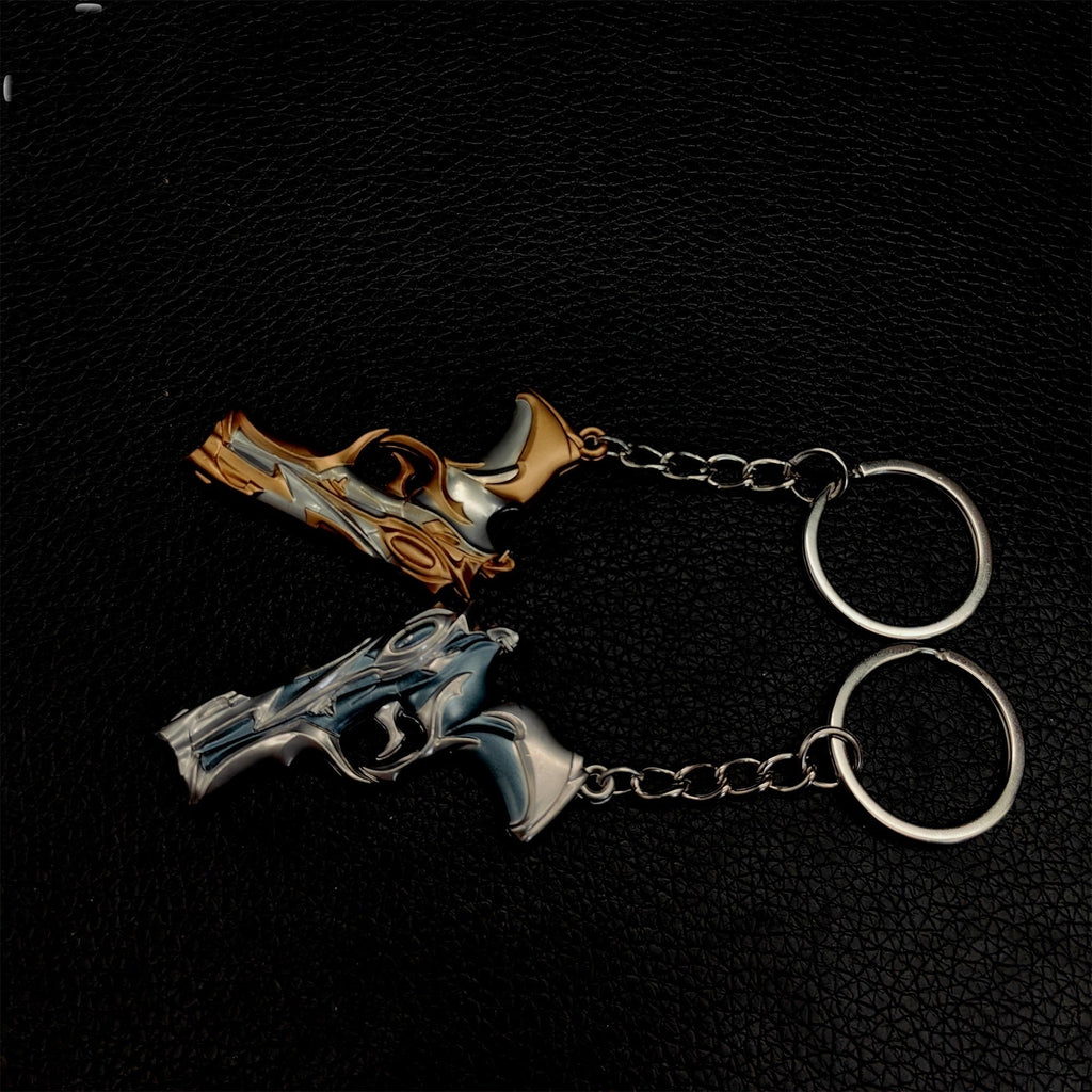 Metal Forsaken Classic Gun Tiny KeyChain Pendant
