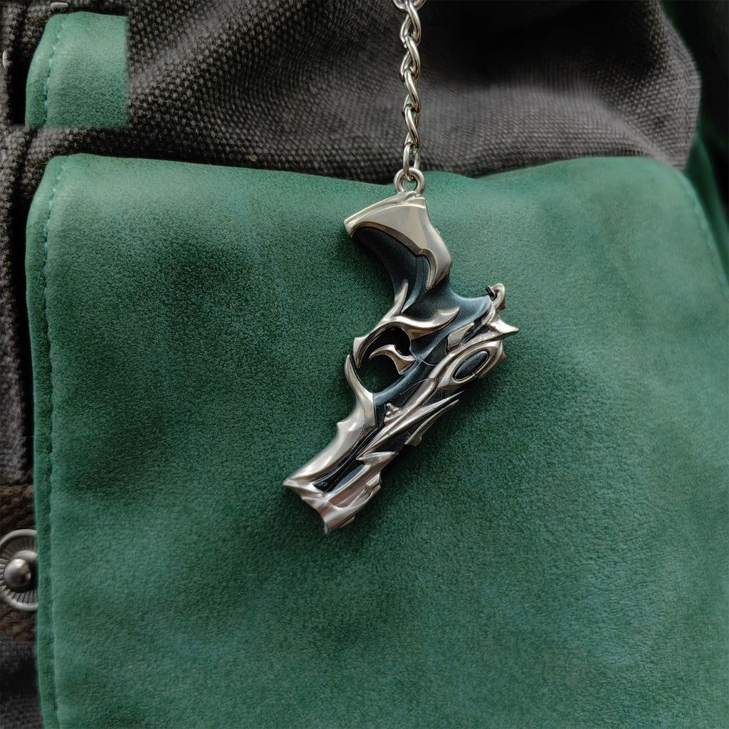 Metal Forsaken Classic Gun Tiny KeyChain Pendant
