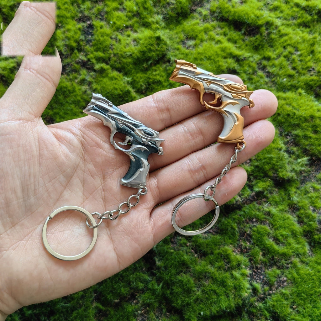 Metal Forsaken Classic Gun Tiny KeyChain Pendant