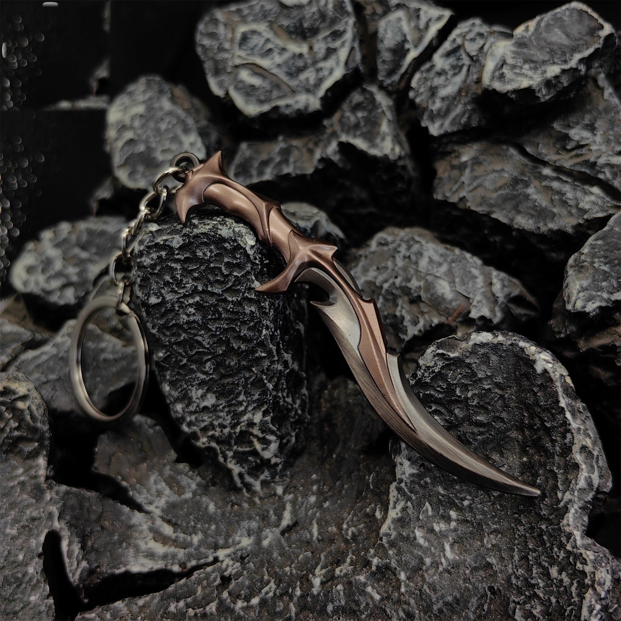 Mini Forsaken Ritual Blade Tiny Metal Keychain