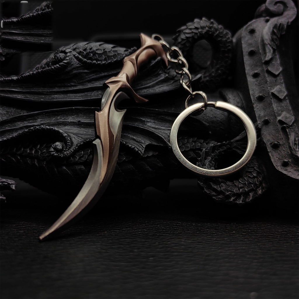 Mini Forsaken Ritual Blade Tiny Metal Keychain