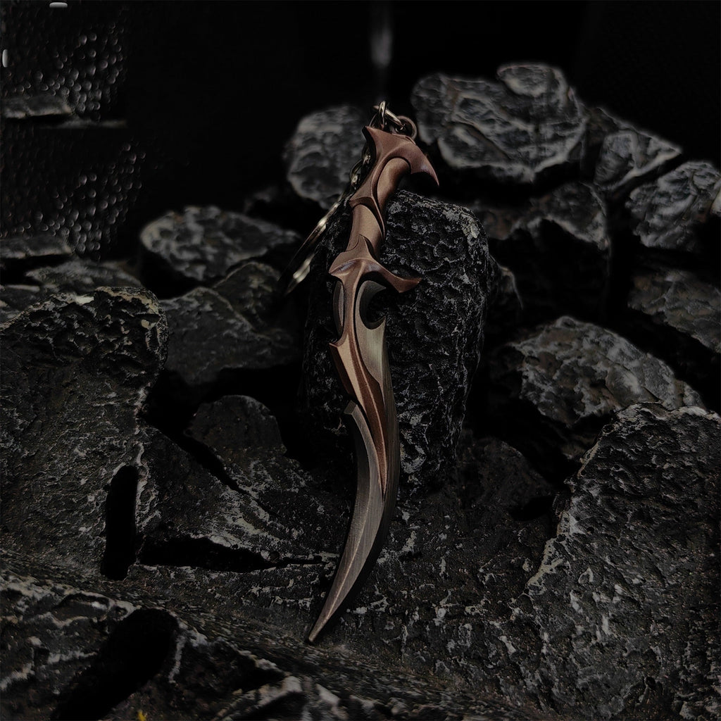 Mini Forsaken Ritual Blade Tiny Metal Keychain