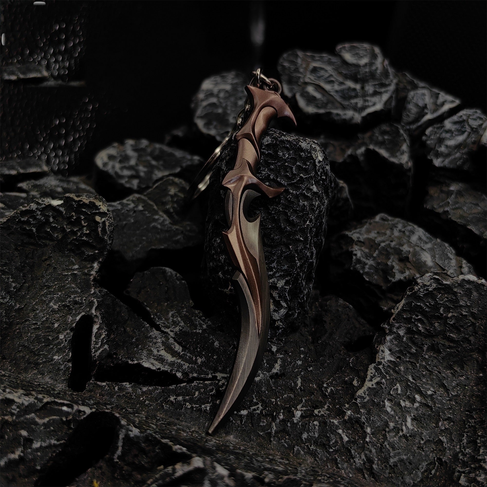 Mini Forsaken Ritual Blade Tiny Metal Keychain