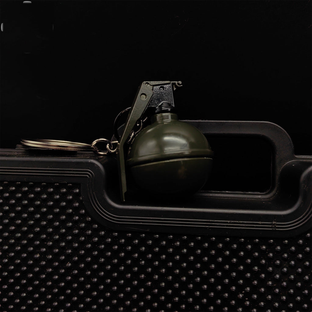 Metal Tiny Frag Grenade Model Keychain
