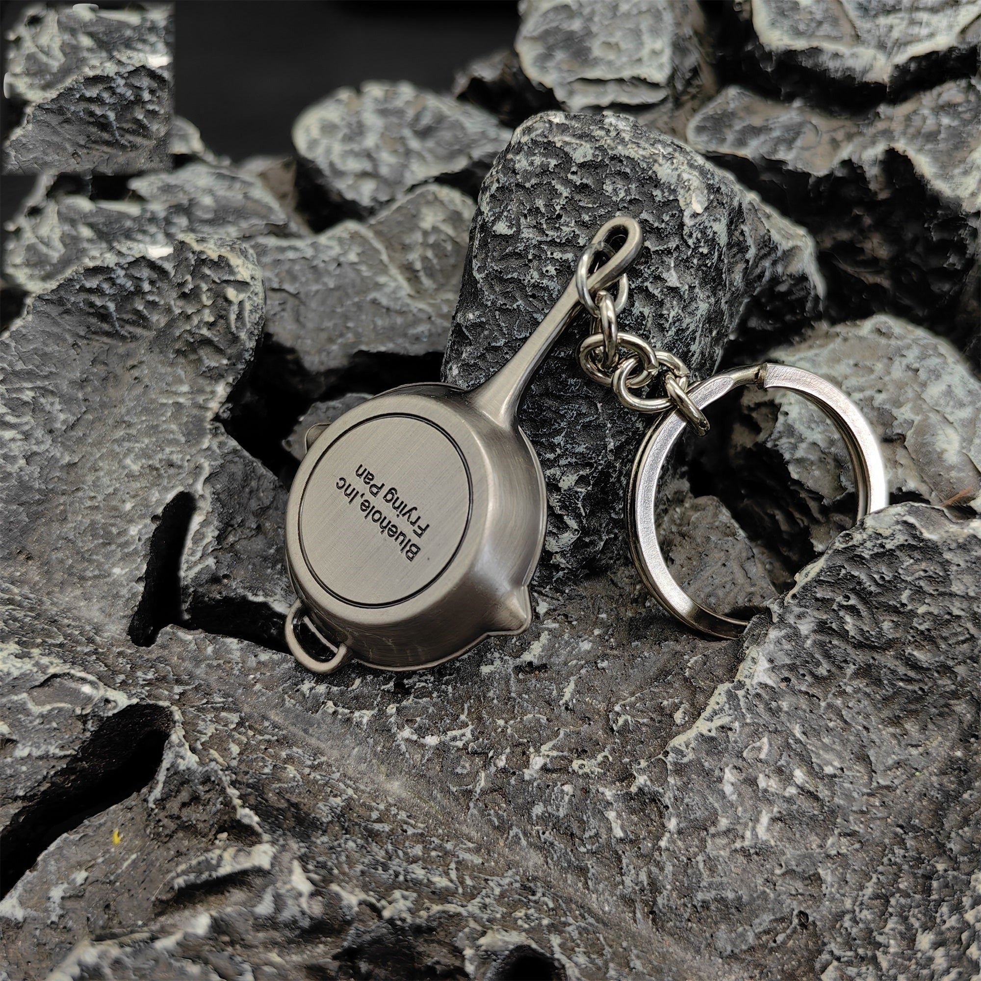Metal Tiny Frying Pan Keychain Backpack Pendant