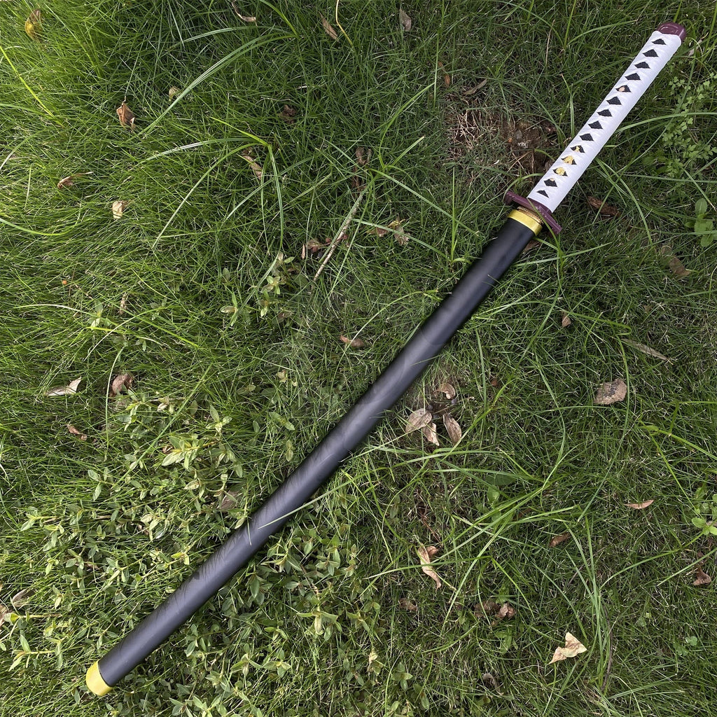 Giyu Tomioka Water Breathing Nichrin Sword Carbon Steel Katana For Collection