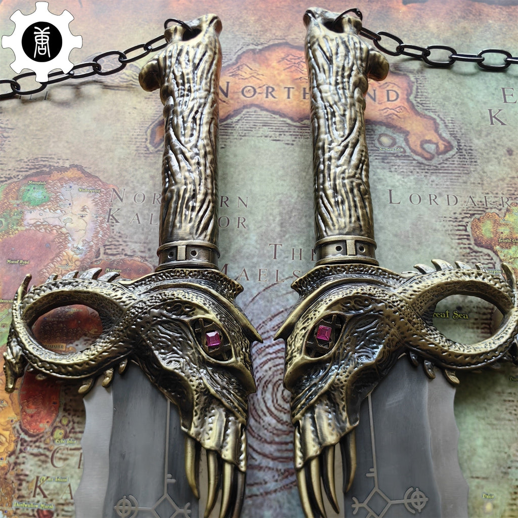 Blades of Chaos Life-size Metal Replica