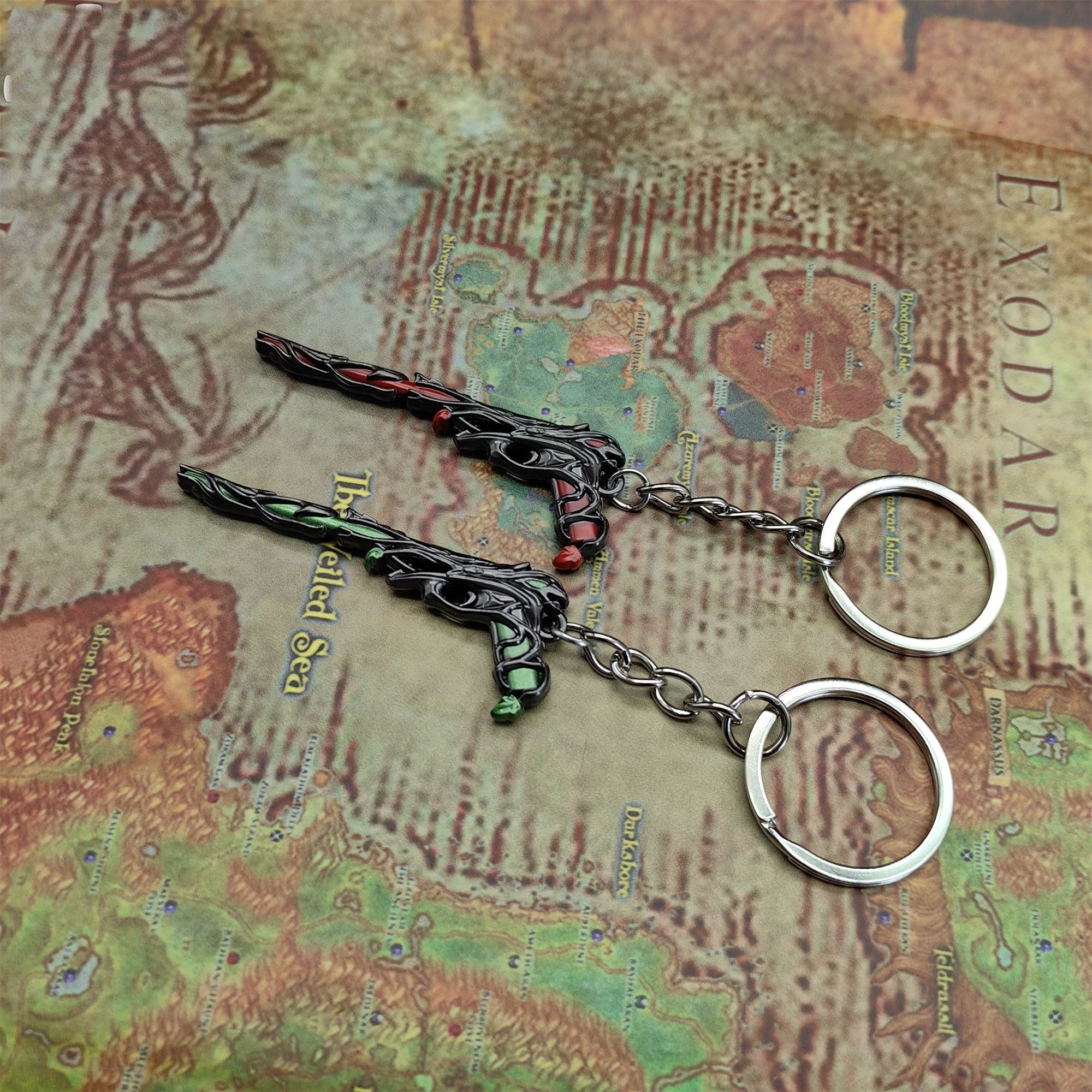 Metal Gaia's Vengeance Ghost Gun Tiny KeyChain Pendant