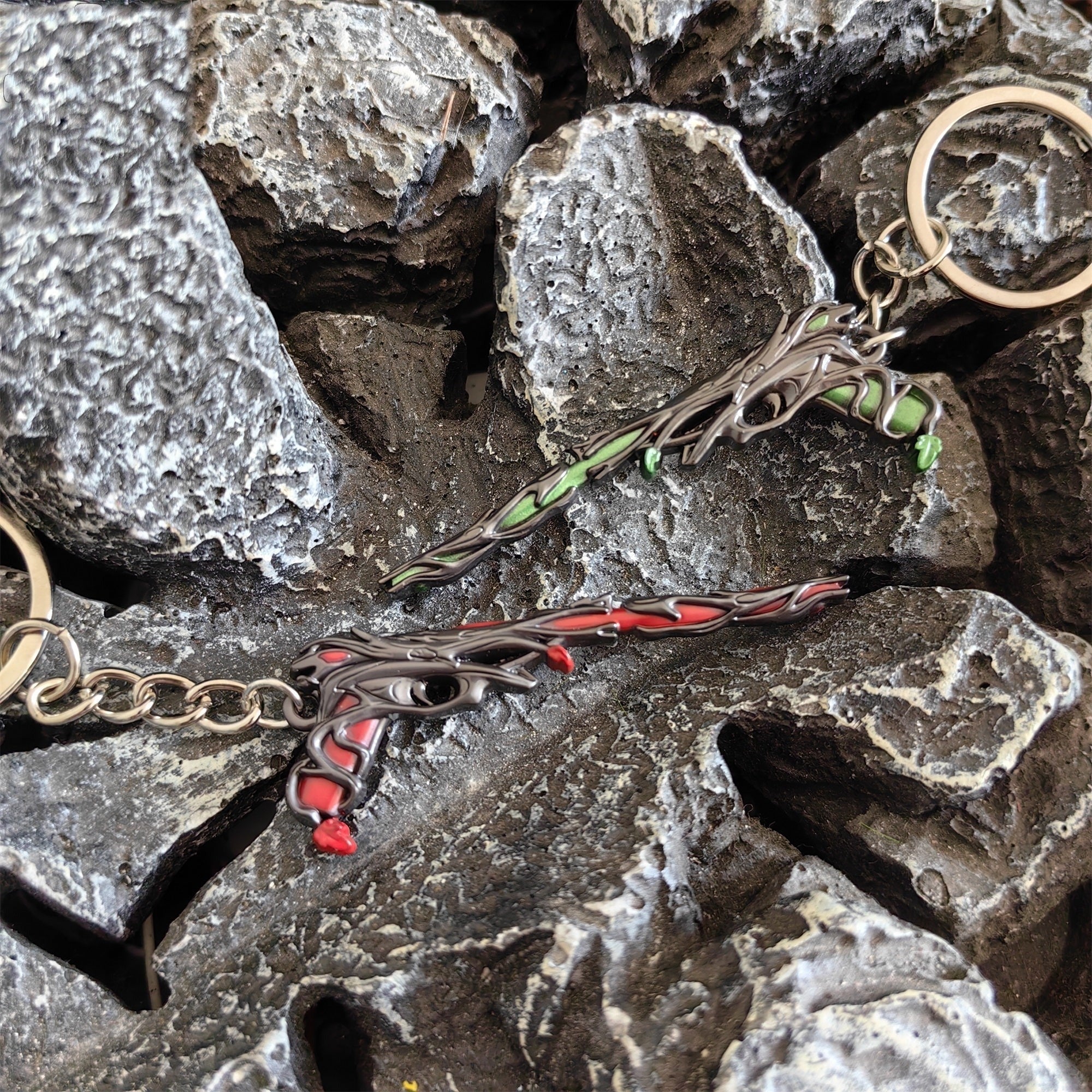 Metal Gaia's Vengeance Ghost Gun Tiny KeyChain Pendant