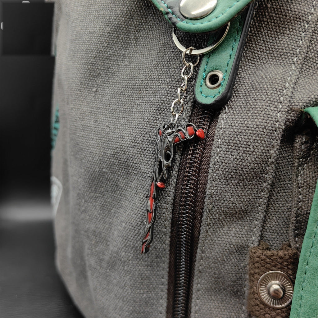 Metal Gaia's Vengeance Ghost Gun Tiny KeyChain Pendant