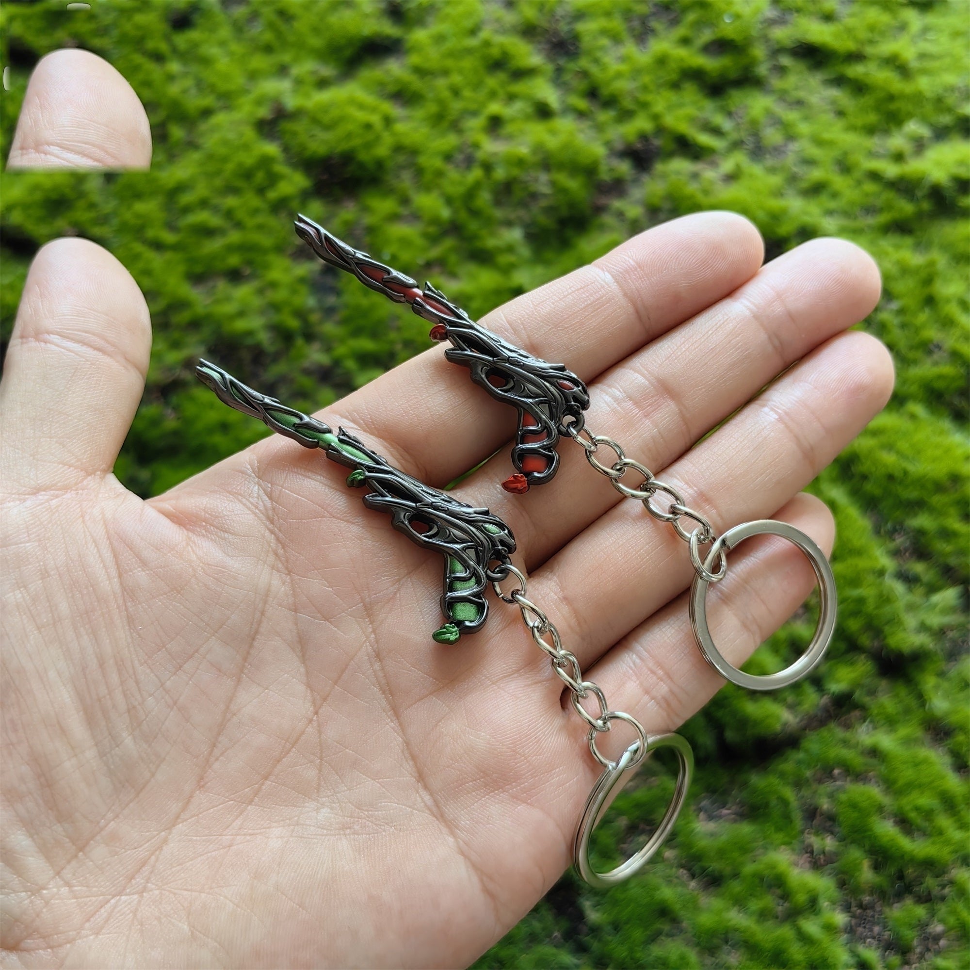 Metal Gaia's Vengeance Ghost Gun Tiny KeyChain Pendant