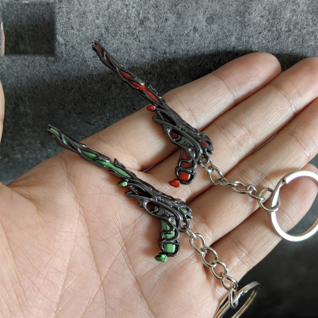 Metal Gaia's Vengeance Ghost Gun Tiny KeyChain Pendant