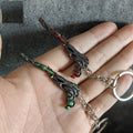 Metal Gaia's Vengeance Ghost Gun Tiny KeyChain Pendant