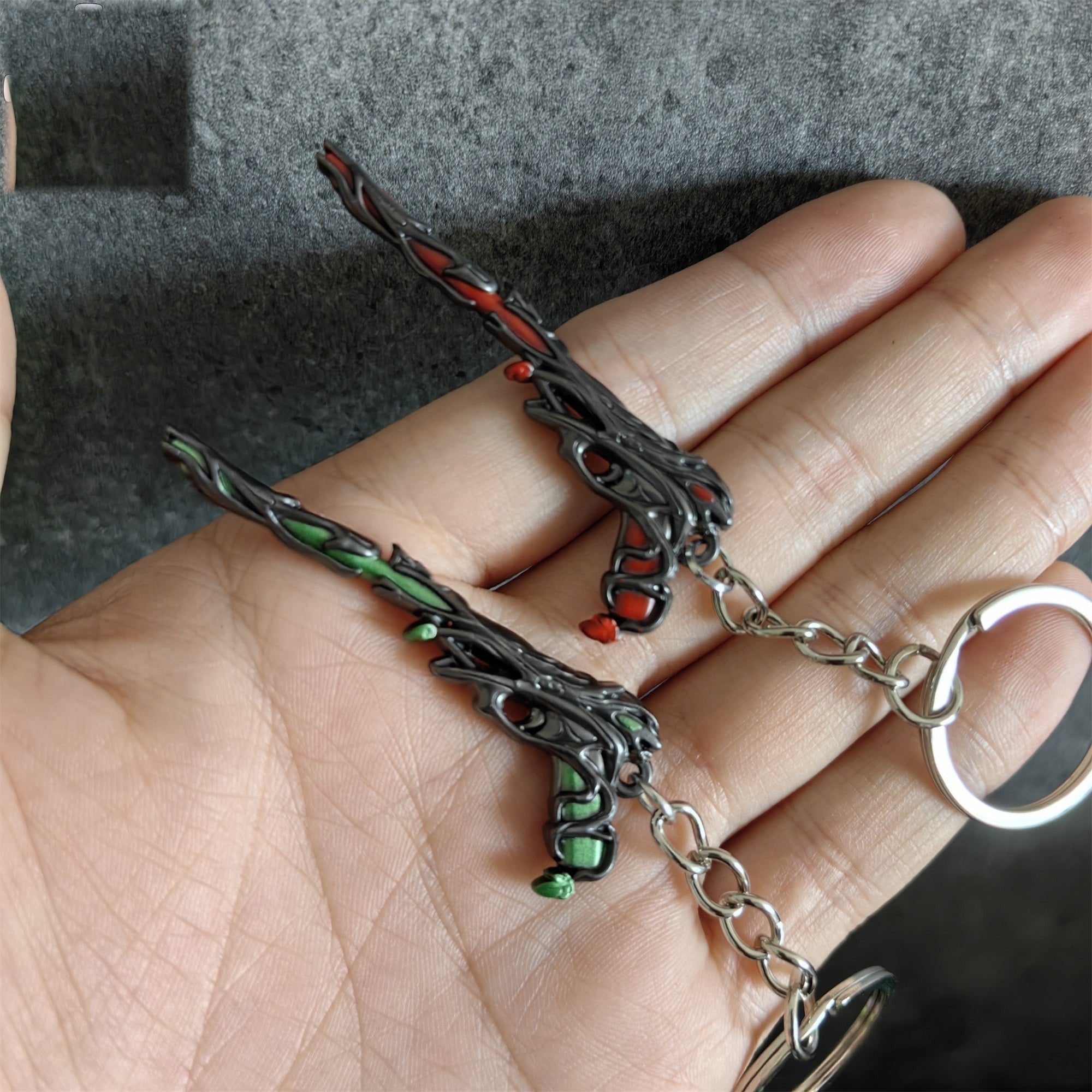 Metal Gaia's Vengeance Ghost Gun Tiny KeyChain Pendant