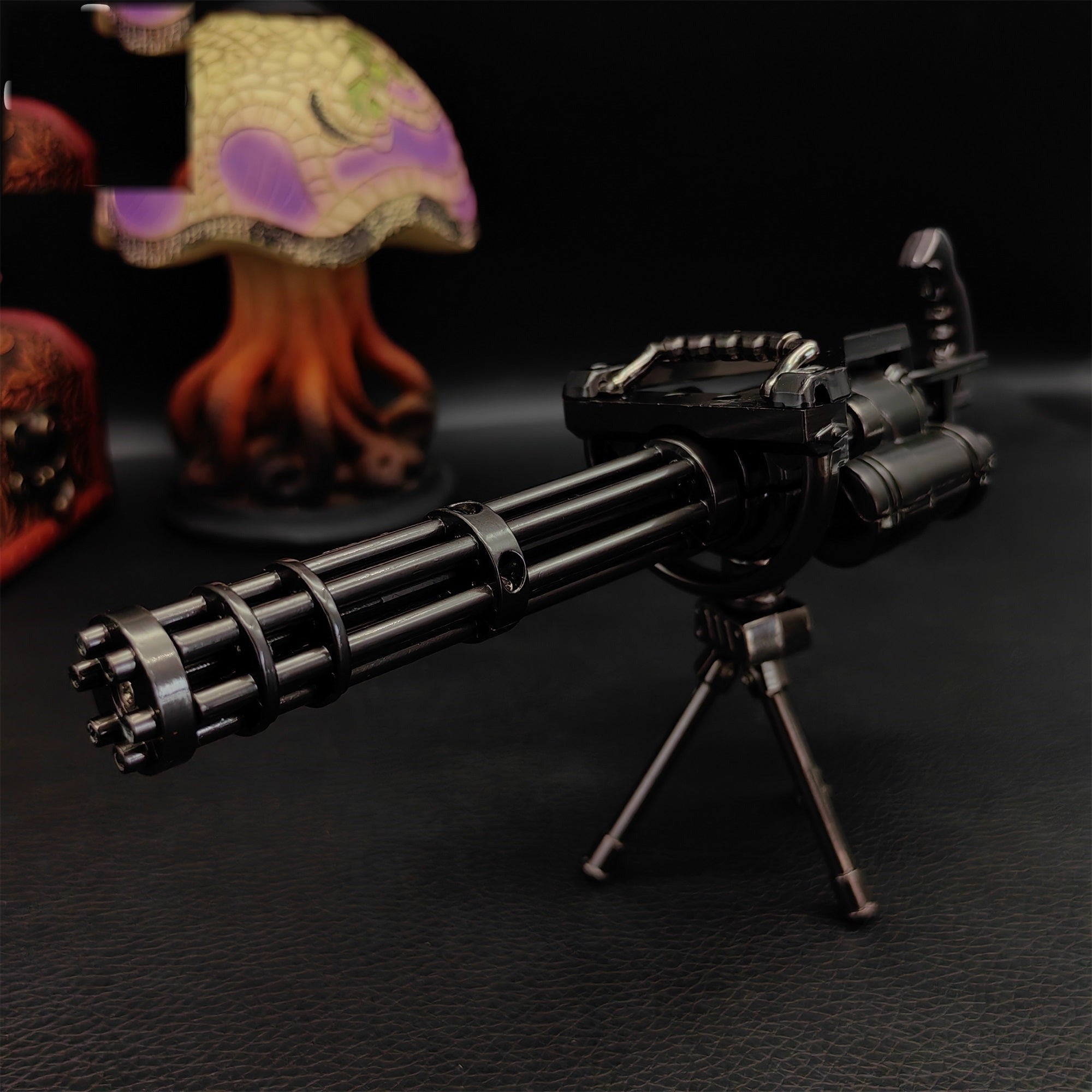Metal Gatling Submachine Mini Gun Military Collection